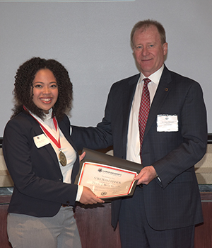 Sakurah Fisher with Provost Marquart